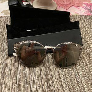 Silver Dior Unique Sunglasses